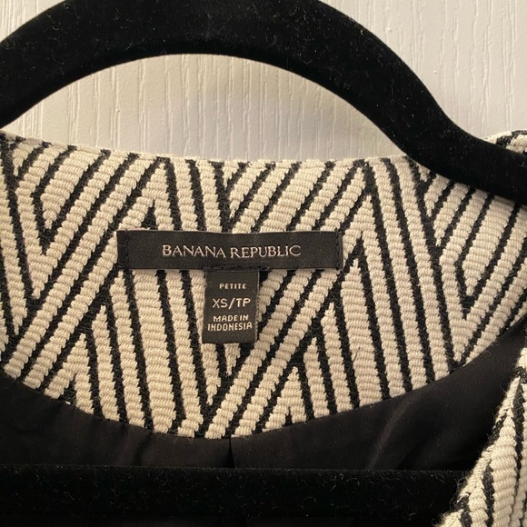 Banana Republic Chevron Blazer Jacket size XS Petite - Picture 2 of 7